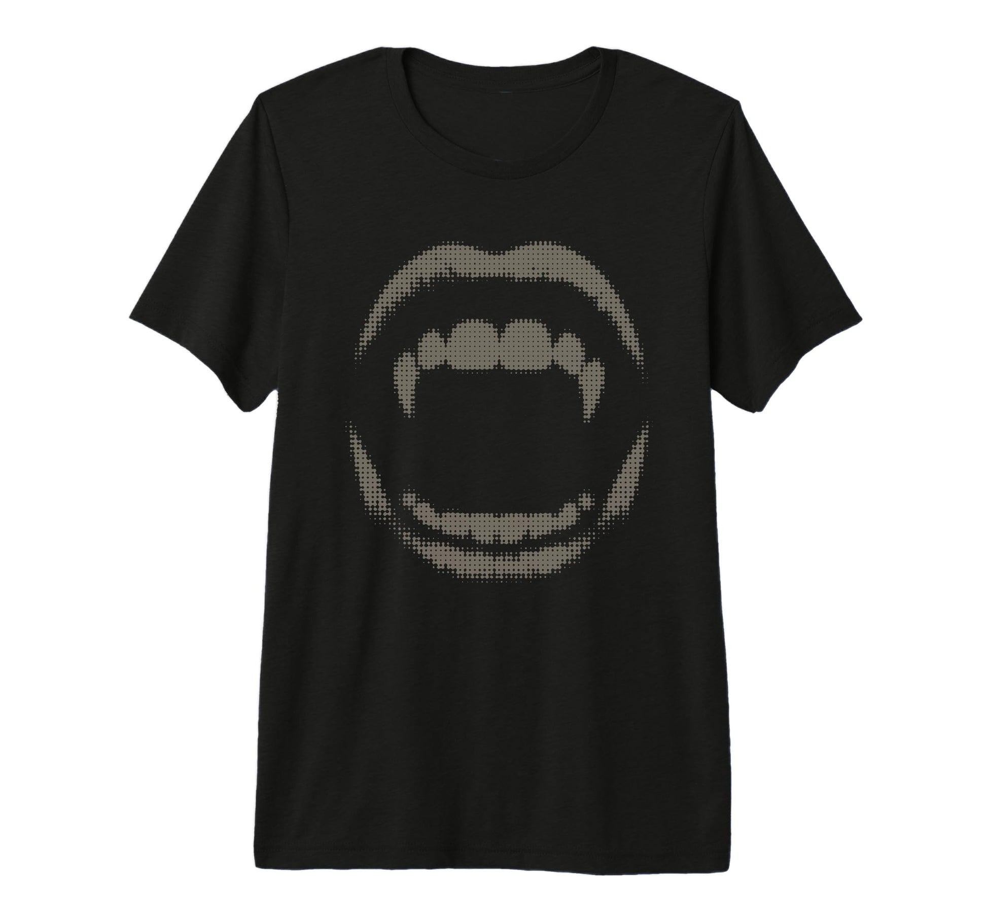 Vampire Fangs Y2K Grunge Emo Tri T-Shirt - Casual Everyday Wear for Adults - T-Shirt, Sweatshirt, Hoodie