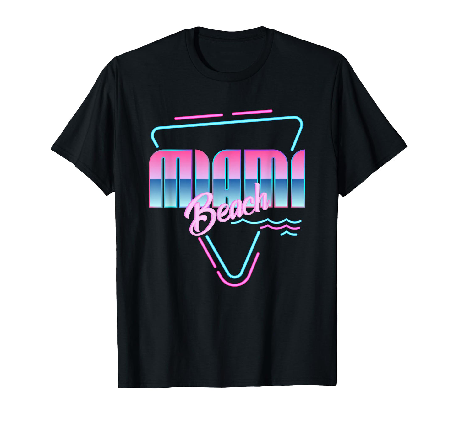 Love Miami Beach 90S Florida T-Shirt - Casual Everyday Wear for Adults - T-Shirt, Sweatshirt, Hoodie