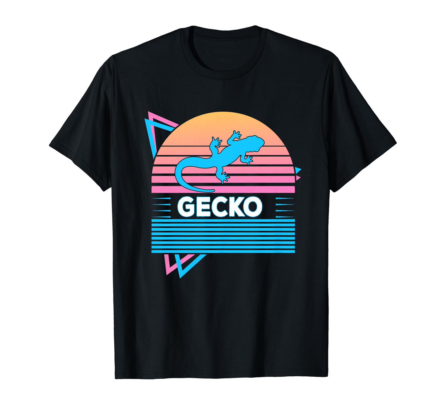 Gecko Vaporwave Aesthetic T-Shirt - Graphic Print Unisex - T-Shirt, Sweatshirt, Hoodie