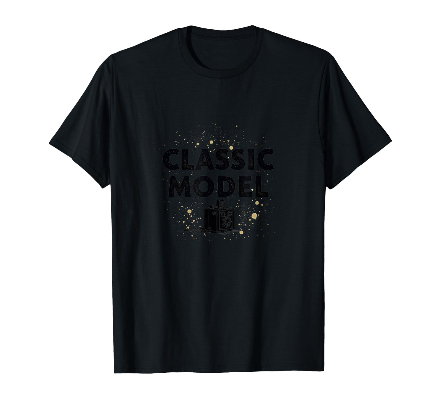 Model 1900S Camera Nostalgia Black T-Shirt - Fun Novelty Design Men Women - T-Shirt, Sweatshirt, Hoodie