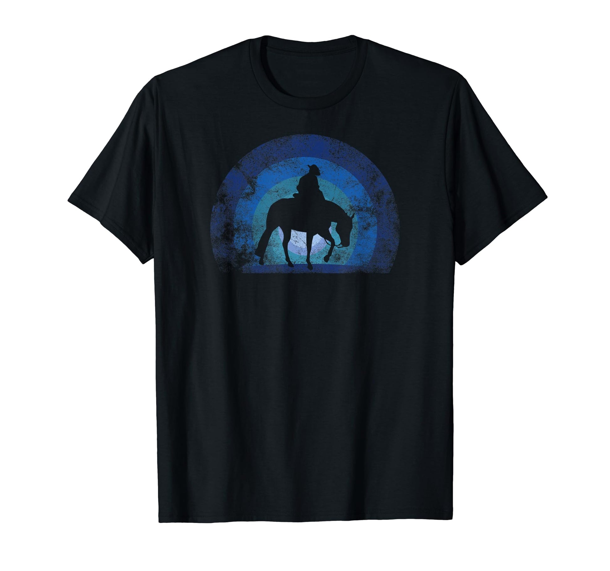 Cowboy Sunset Horse Western Cowboy T-Shirt - Minimalist Print for Adults - T-Shirt, Sweatshirt, Hoodie