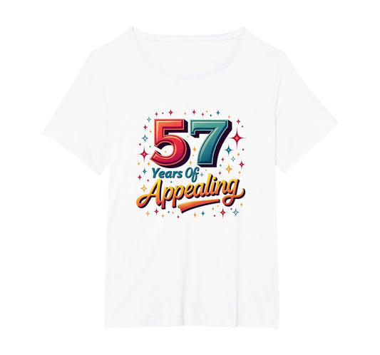 57 Years Appealing Birthday Gift T-Shirt - Novelty Apparel for Adults - T-Shirt, Sweatshirt, Hoodie