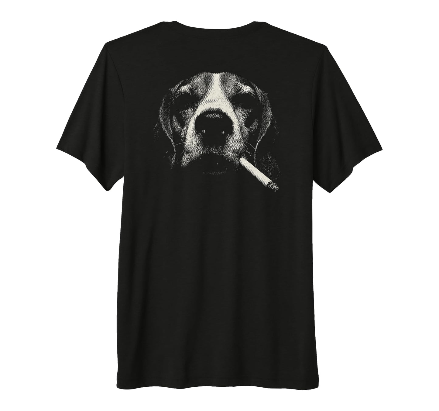 Beagle Smoking Cigarette Grunge Meme T-Shirt - Aesthetic Graphic Unisex - T-Shirt, Sweatshirt, Hoodie