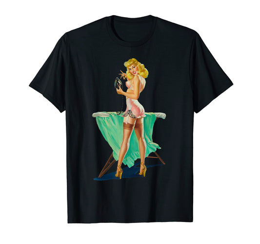 1940S Pin Up Sexy Blonde Pinup T-Shirt - Casual Everyday Wear Unisex - T-Shirt, Sweatshirt, Hoodie