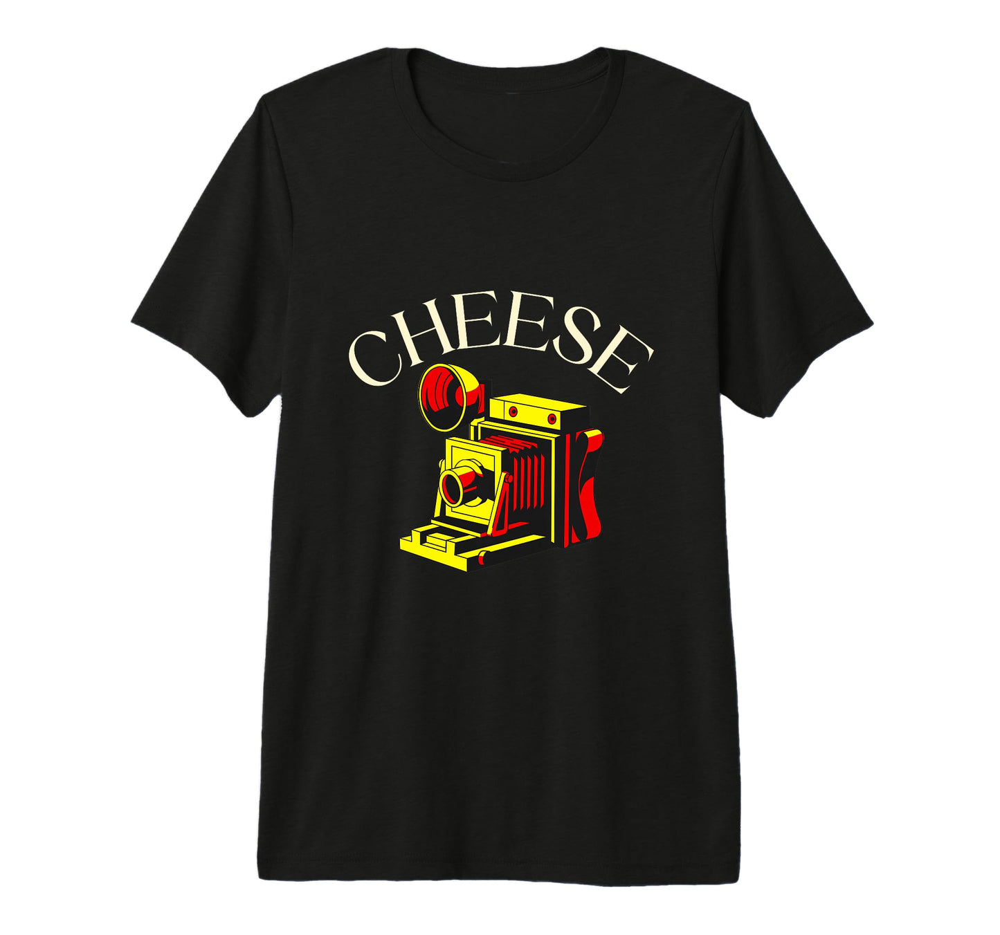 Cheese Camera Pop Art Tri Blend T-Shirt - Streetwear Style Unisex - T-Shirt, Sweatshirt, Hoodie