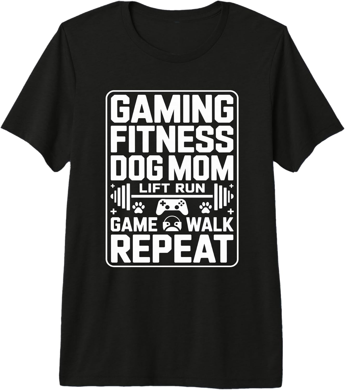 Gaming Fitness Lift Run - Adult & Kids T-Shirts, Sweatshirts & Hoodies apparel design preview 1