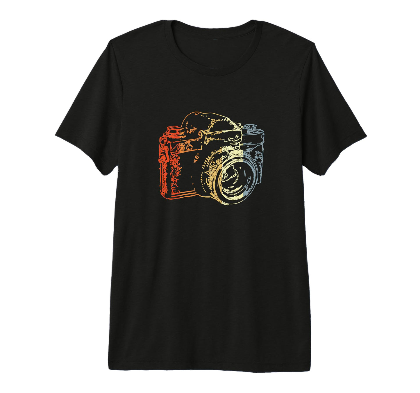 Analog Photography Camera Drawing Tri T-Shirt - Streetwear Style Unisex - T-Shirt, Sweatshirt, Hoodie