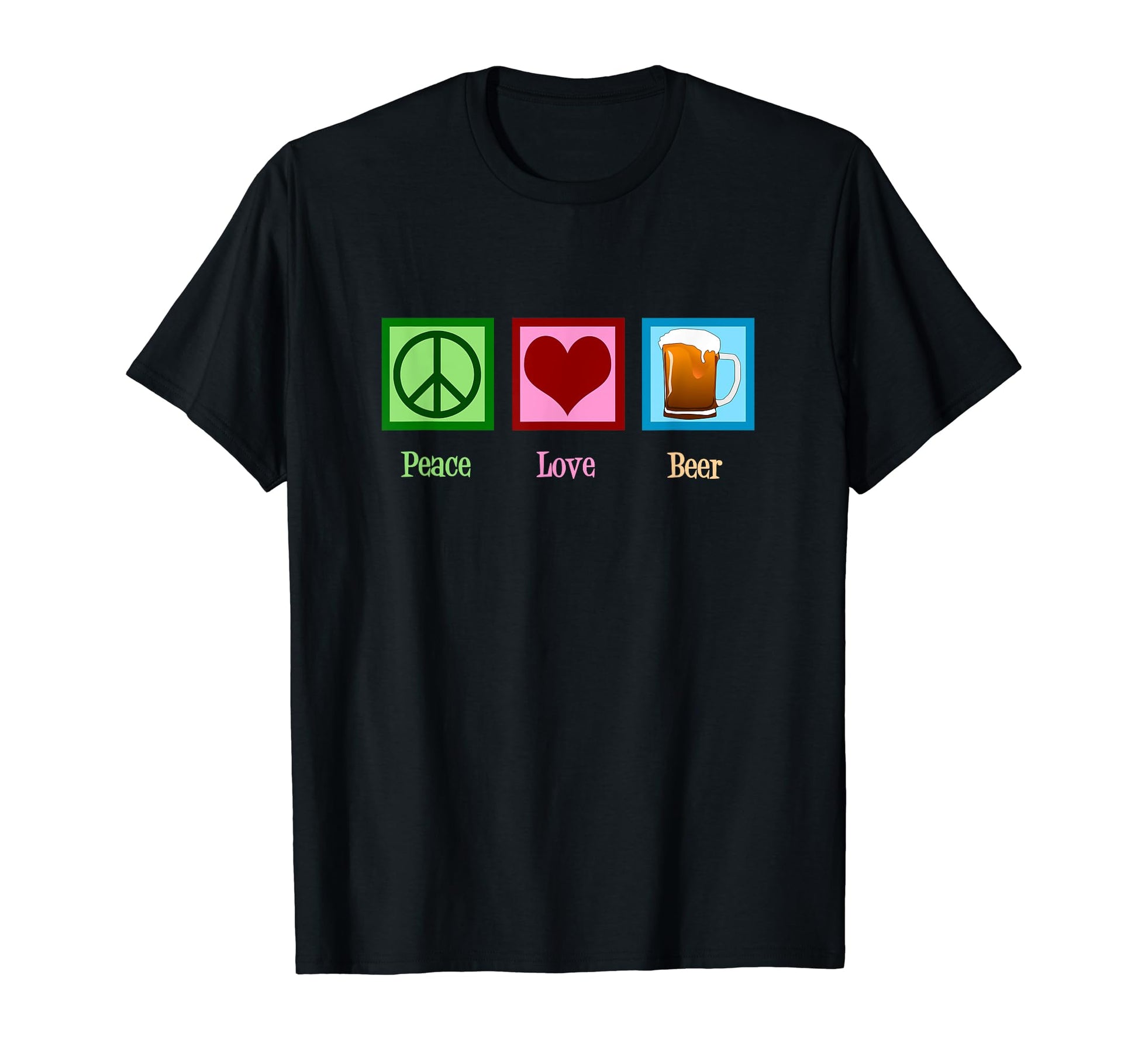 Peace Love Beer Bartender T-Shirt - Casual Everyday Wear Unisex - T-Shirt, Sweatshirt, Hoodie