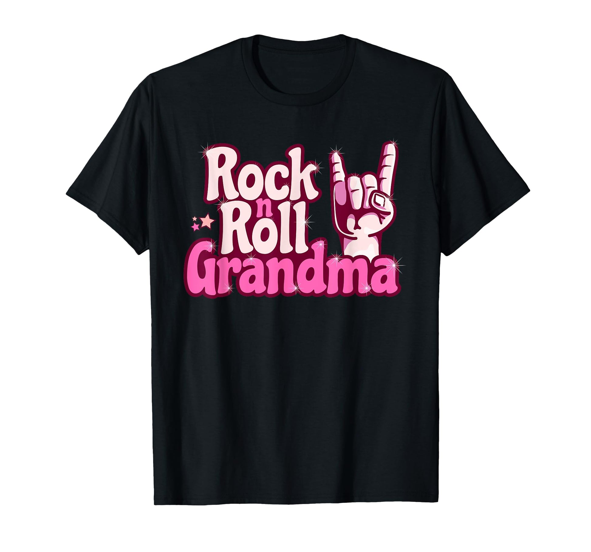 Rock N Roll Grandma Fun Metal Music T-Shirt - Trendy Graphic for Adults - T-Shirt, Sweatshirt, Hoodie