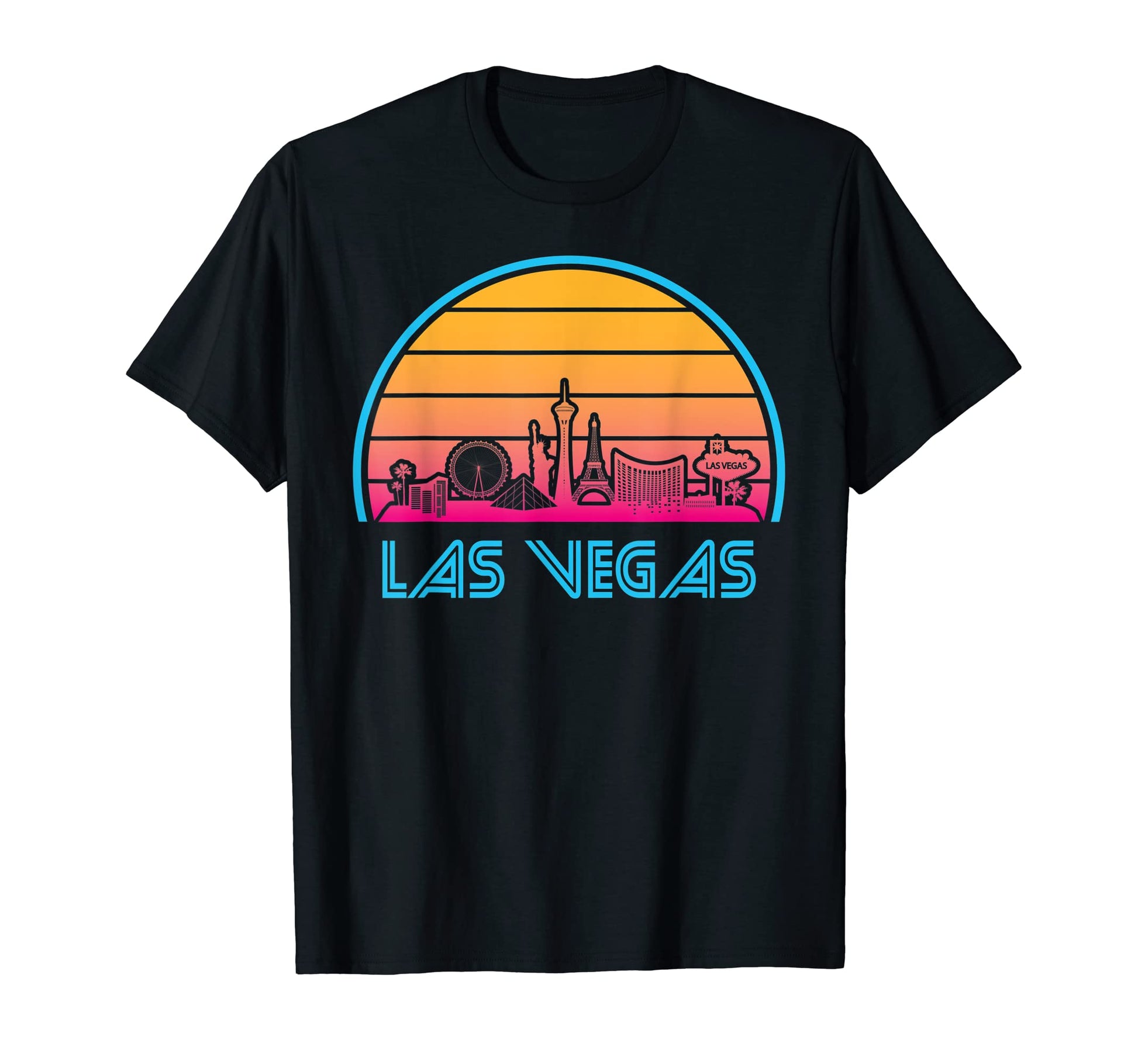 Las Vegas Nevada Skyline City Sunset T-Shirt - Aesthetic Graphic Unisex - T-Shirt, Sweatshirt, Hoodie