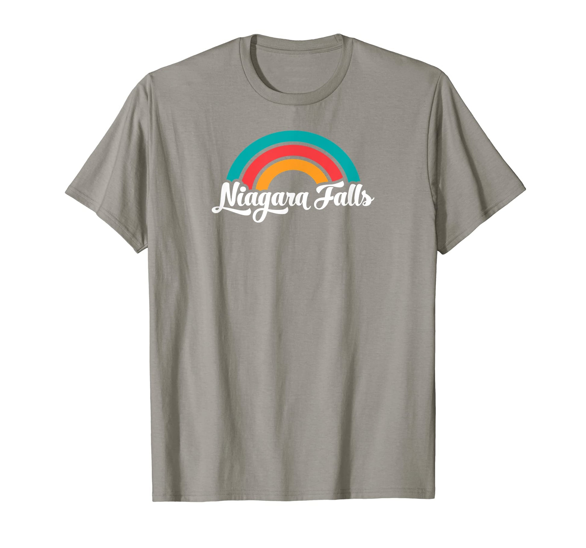 Niagara Falls Ny Script Rainbow T-Shirt - Casual Everyday Wear Men Women - T-Shirt, Sweatshirt, Hoodie