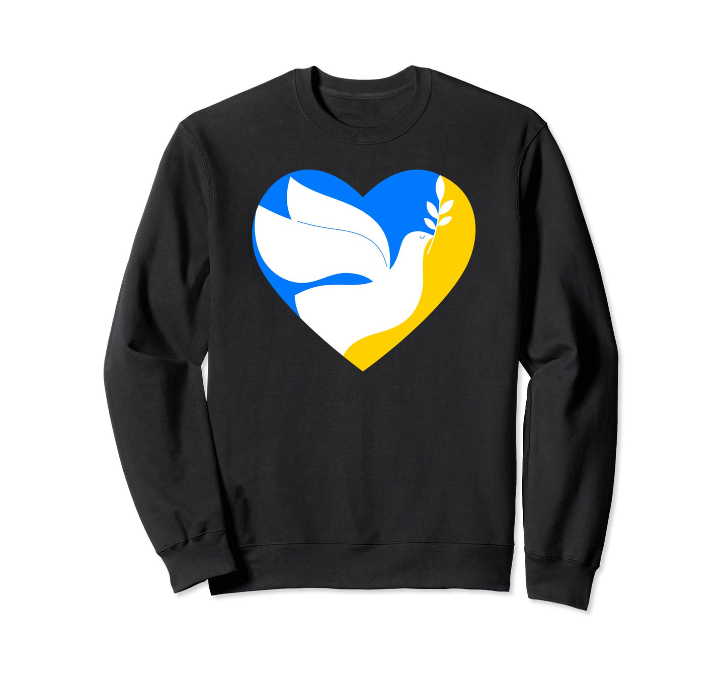 Peace Sign Love Dove And Heart Flag Sweatshirt - Trendy Graphic Men Women - T-Shirt, Sweatshirt, Hoodie