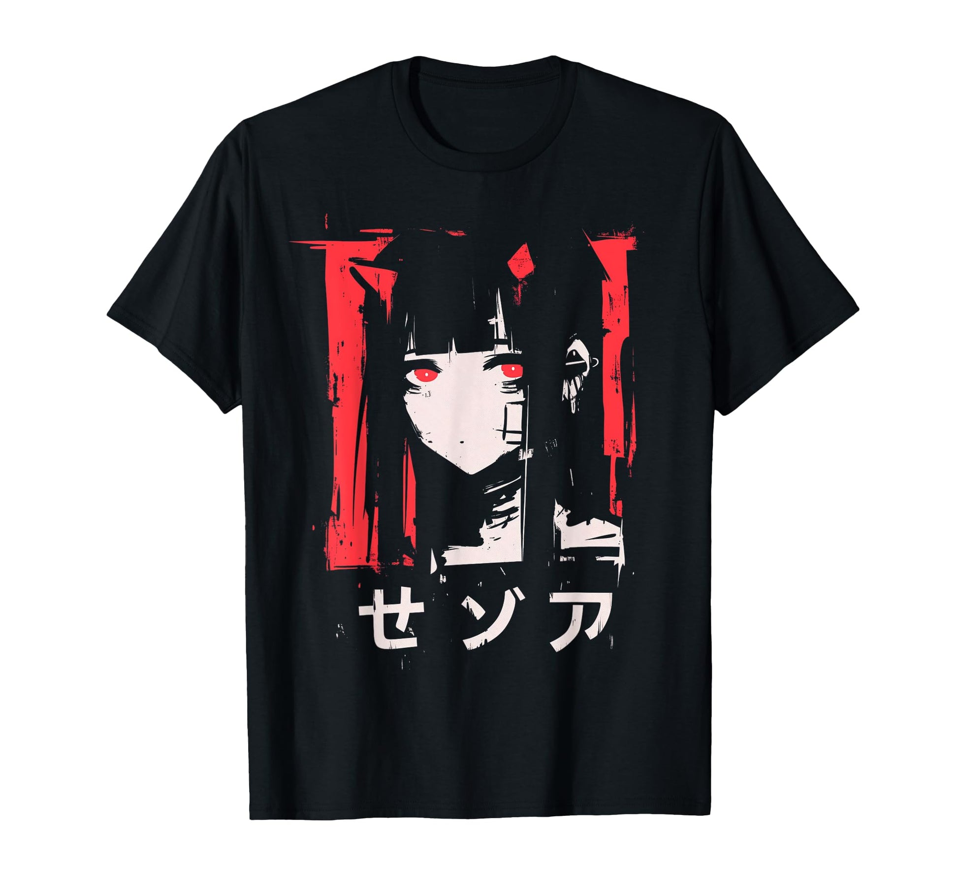 Goth Grunge Demon Anime Waifu Horror T-Shirt - Fun Novelty Design Unisex - T-Shirt, Sweatshirt, Hoodie