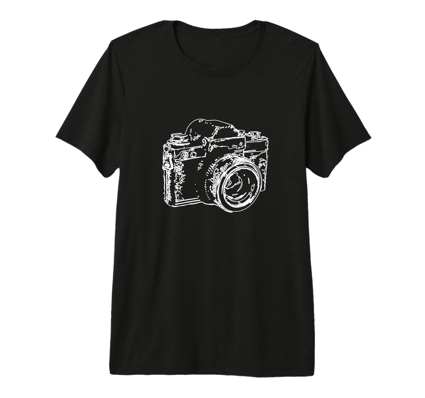 Camera Analogue Camera Sketch T-Shirt - Fun Novelty Design for Adults - T-Shirt, Sweatshirt, Hoodie