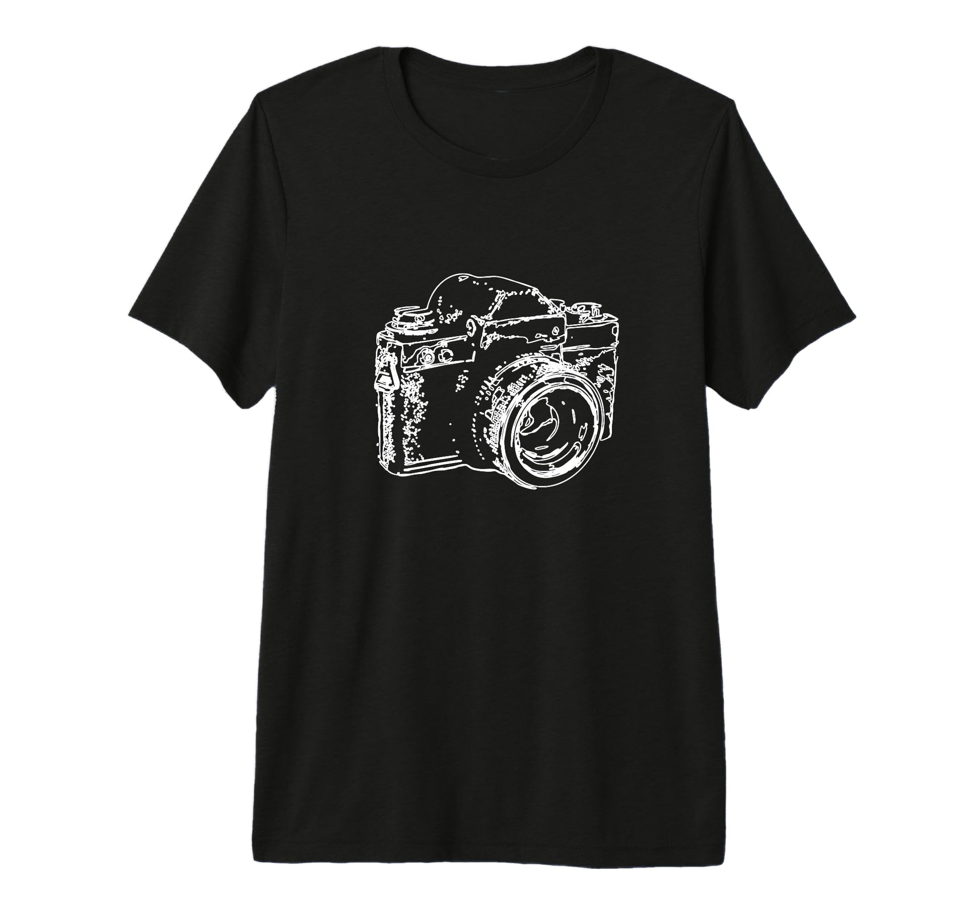Camera Analogue Camera Sketch T-Shirt - Fun Novelty Design for Adults - T-Shirt, Sweatshirt, Hoodie