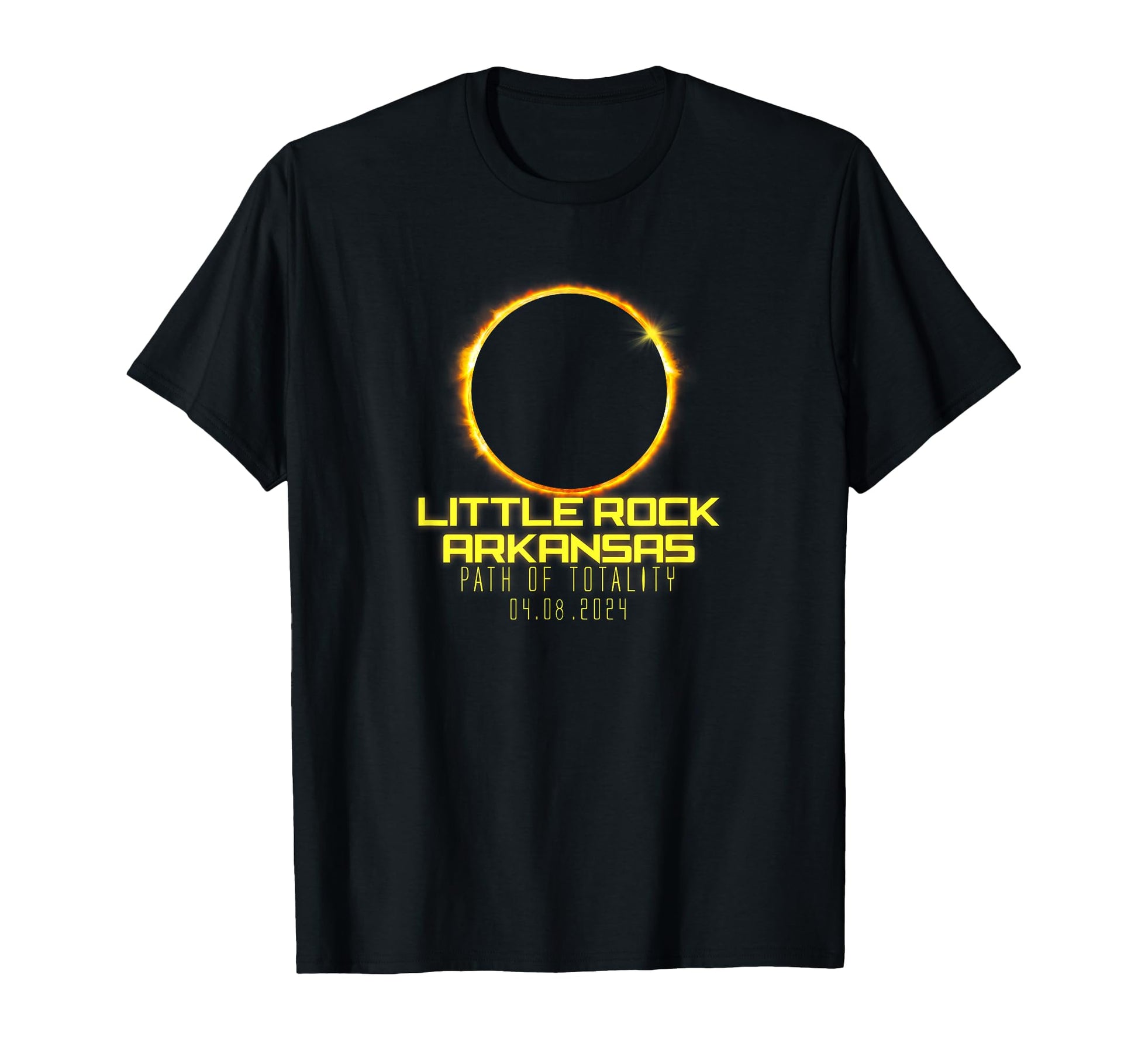 Little Rock Arkansas Path Totality T-Shirt - Novelty Apparel for Adults - T-Shirt, Sweatshirt, Hoodie