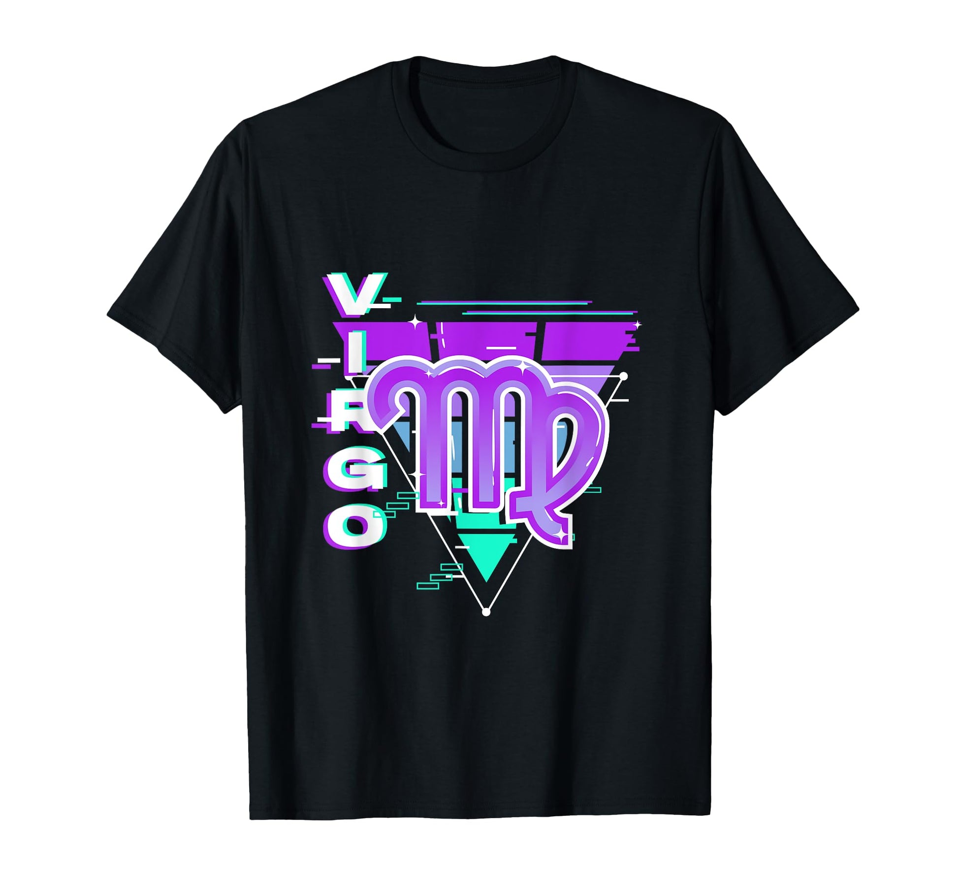 Virgo Zodiac Sign Vaporwave Aesthetics T-Shirt - Graphic Print for Adults - T-Shirt, Sweatshirt, Hoodie