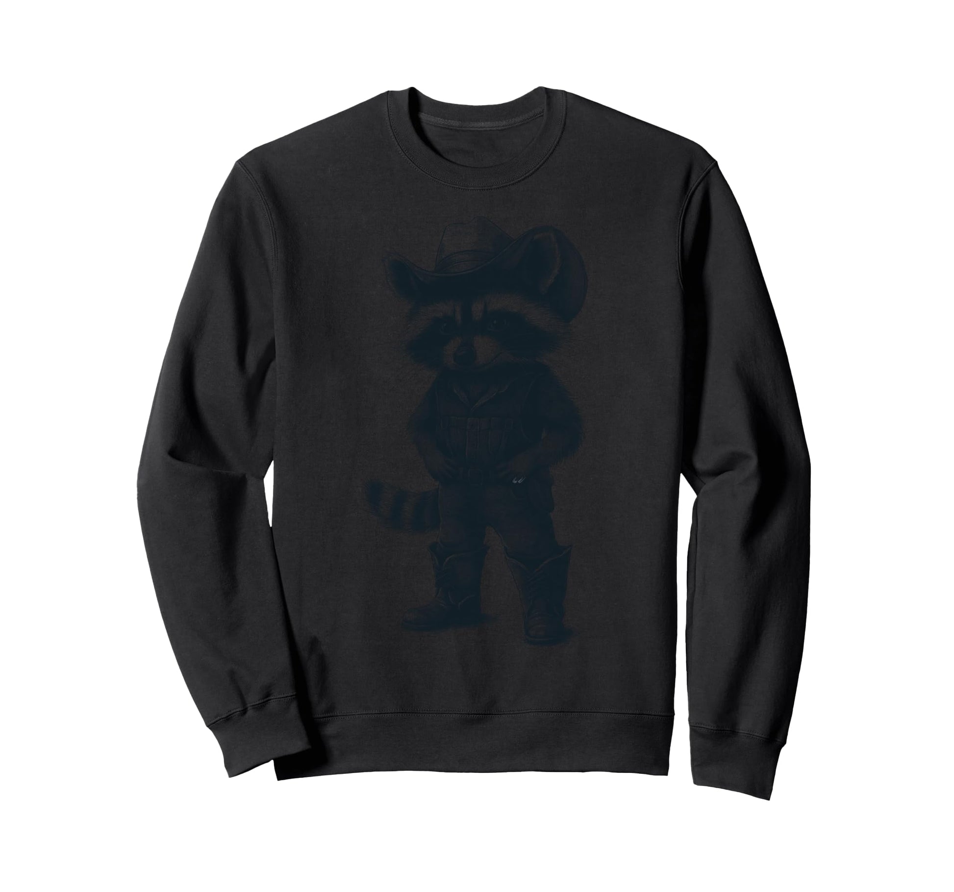 Country Raccoon Cowboy Cowgirl Trash Sweatshirt - Unique Graphic Men Women - T-Shirt, Sweatshirt, Hoodie