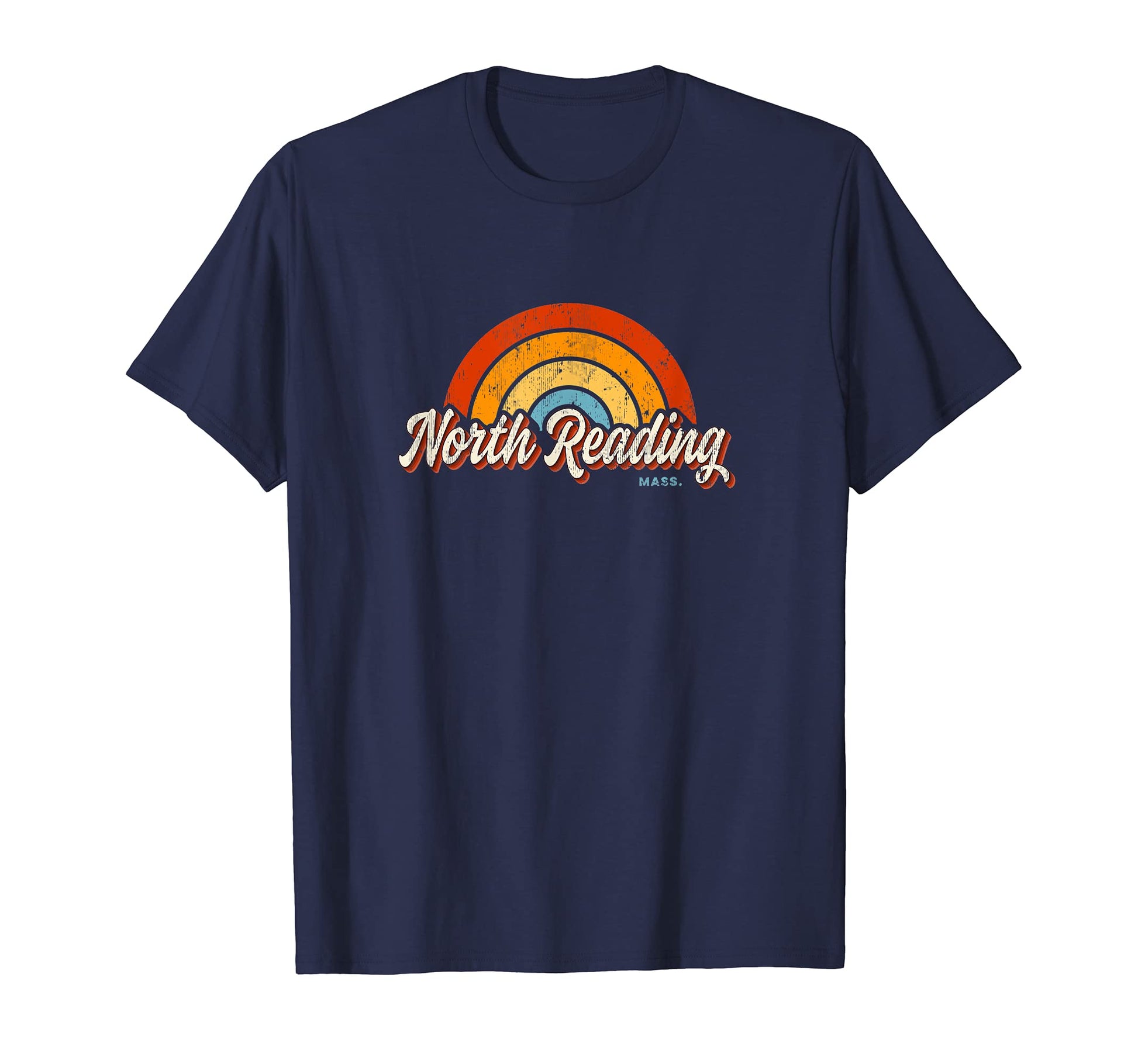 North Reading Massachusetts Ma Rainbow T-Shirt - Trendy Graphic Men Women - T-Shirt, Sweatshirt, Hoodie