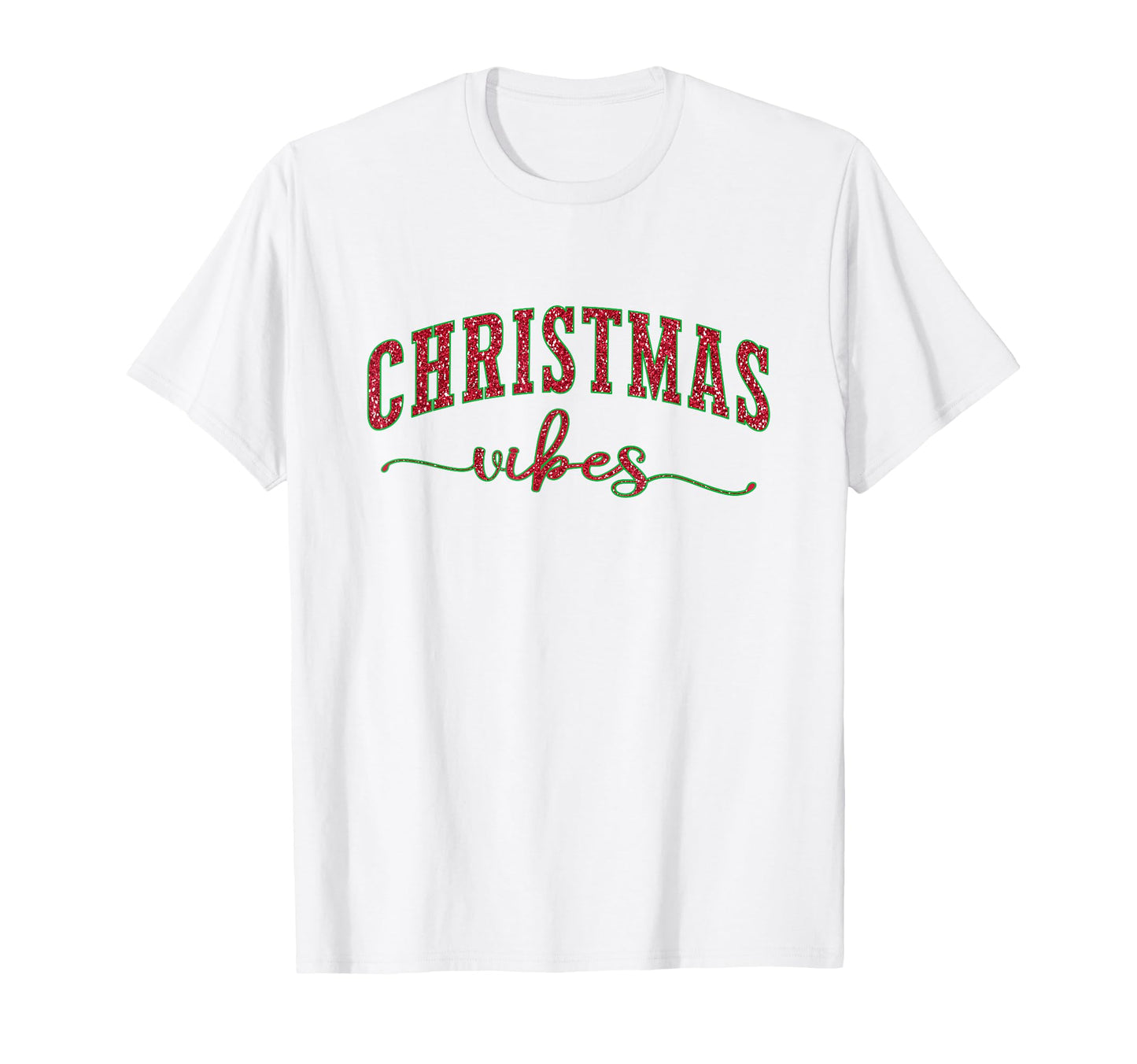 Merry Vibes Festive Typography T-Shirt - Fun Novelty Design Men Women - T-Shirt, Sweatshirt, Hoodie