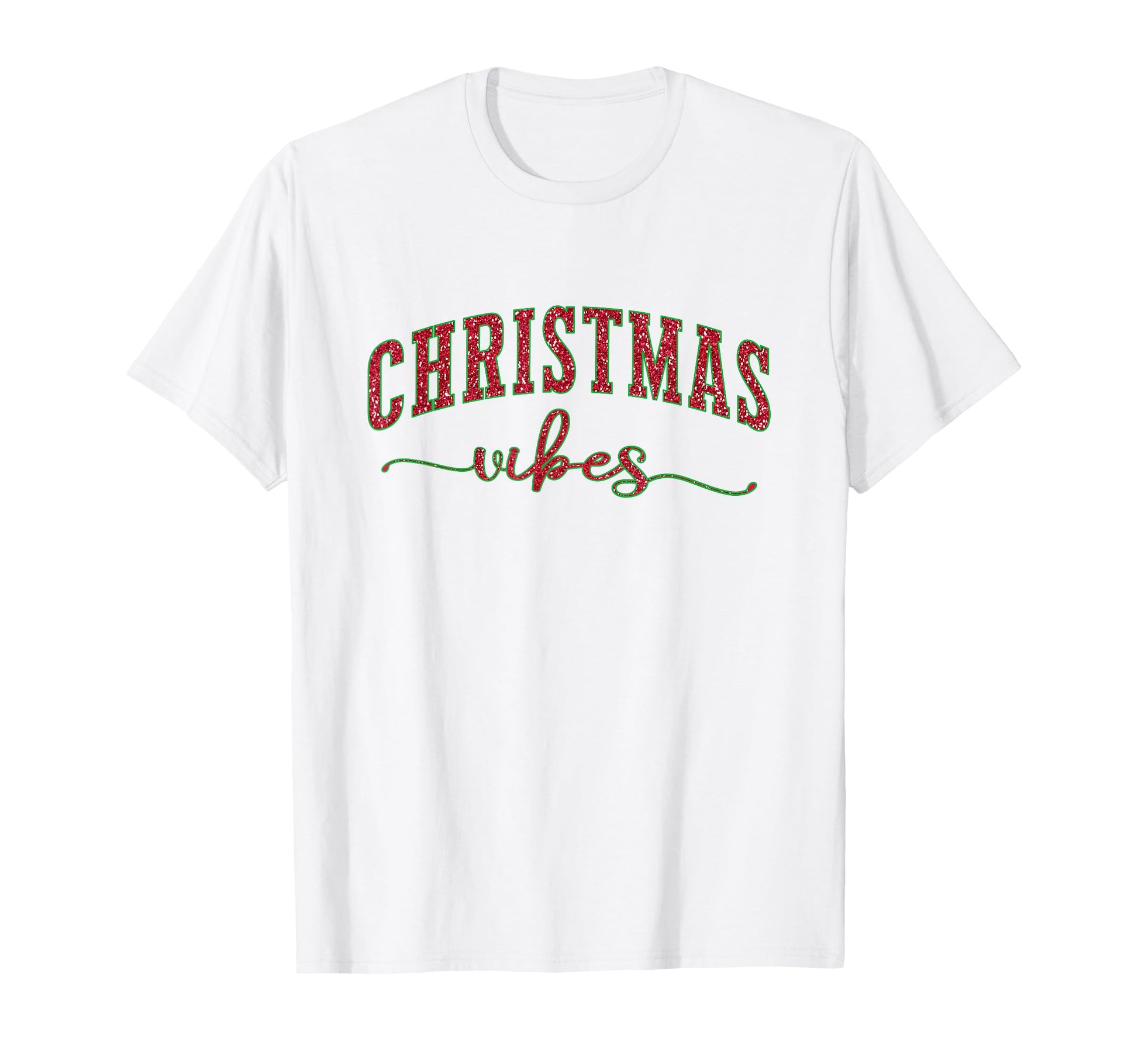 Merry Vibes Festive Typography T-Shirt - Fun Novelty Design Men Women - T-Shirt, Sweatshirt, Hoodie