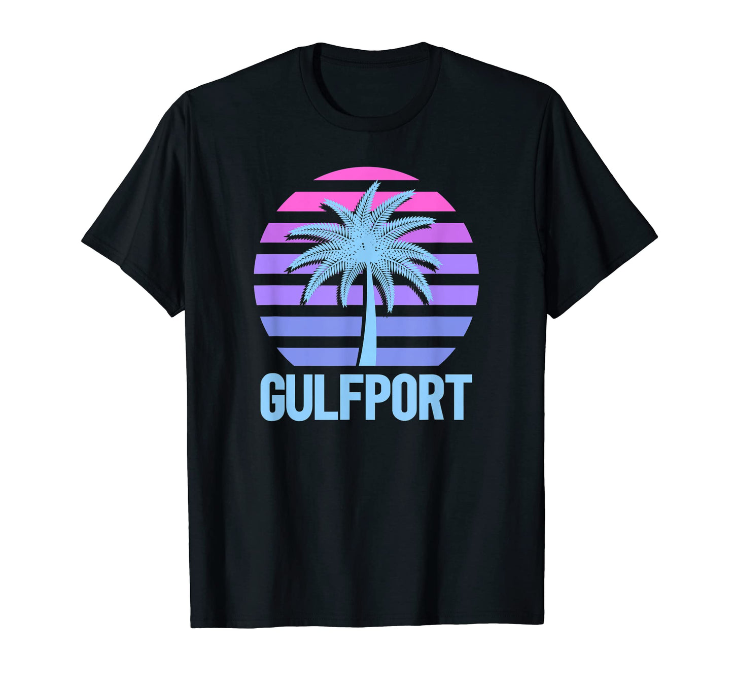 Gulfport Vacation Vaporwave Aesthetic T-Shirt - Custom Art Print Unisex - T-Shirt, Sweatshirt, Hoodie