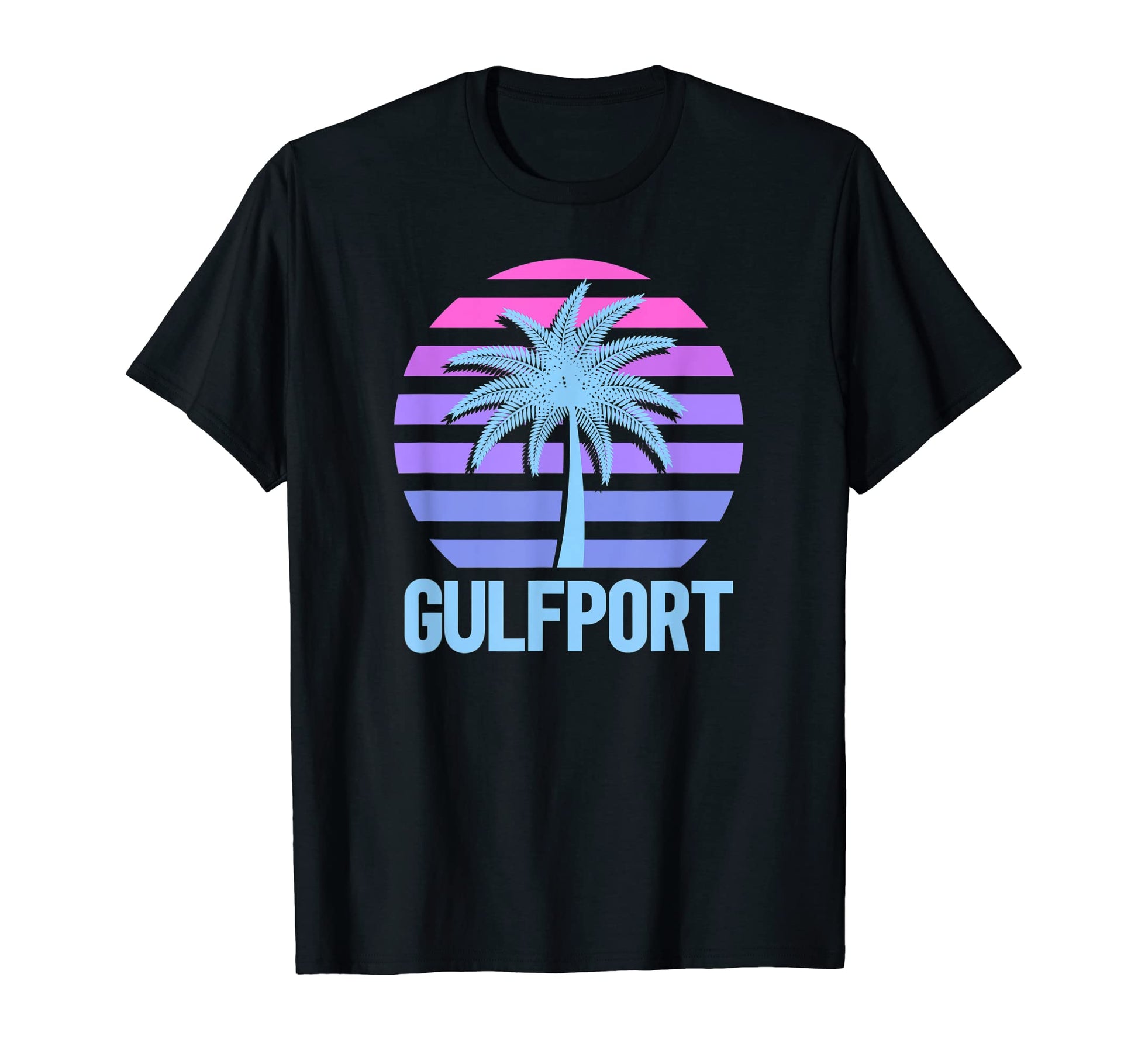 Gulfport Vacation Vaporwave Aesthetic T-Shirt - Custom Art Print Unisex - T-Shirt, Sweatshirt, Hoodie