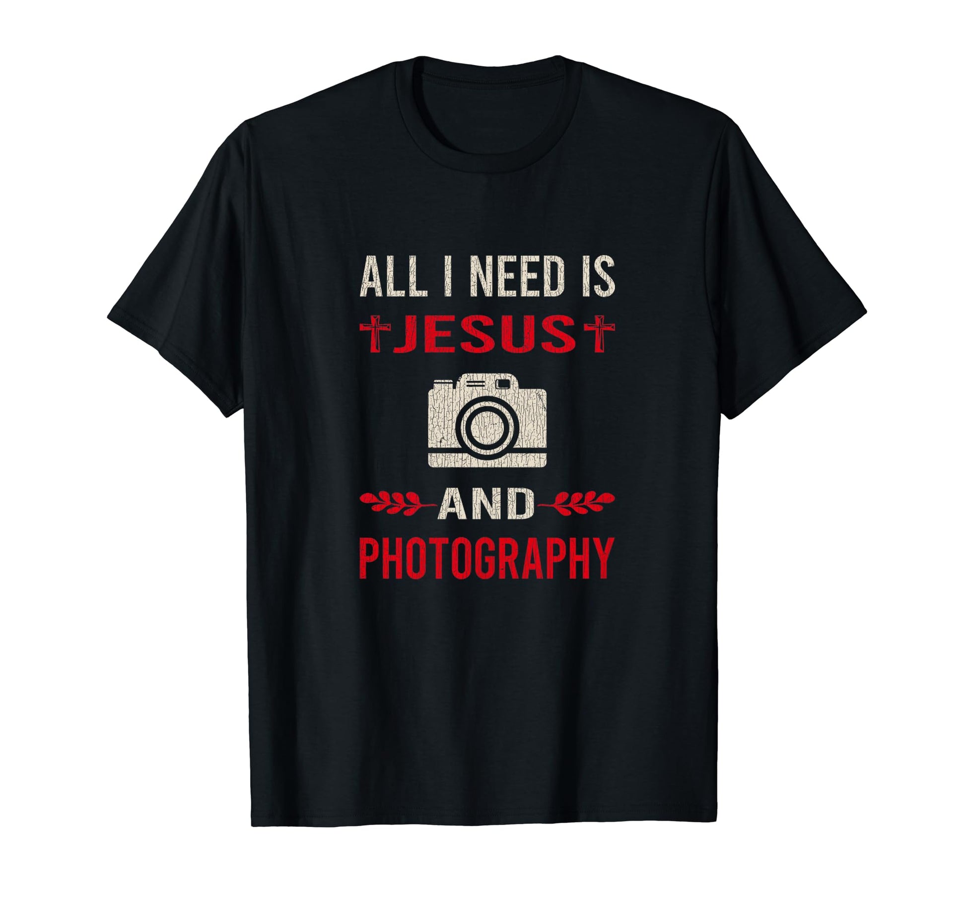 I Need Jesus And Photographer Camera T-Shirt - Custom Art Print Unisex - T-Shirt, Sweatshirt, Hoodie