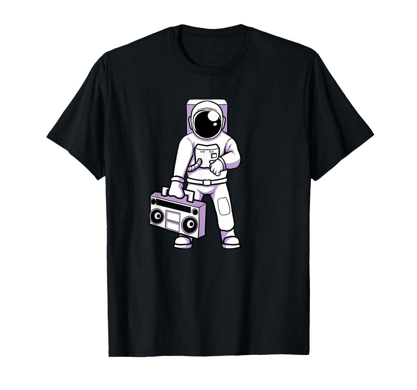 Astronaut Ghetto Blaster Boombox 80S T-Shirt - Casual Everyday Wear Unisex - T-Shirt, Sweatshirt, Hoodie