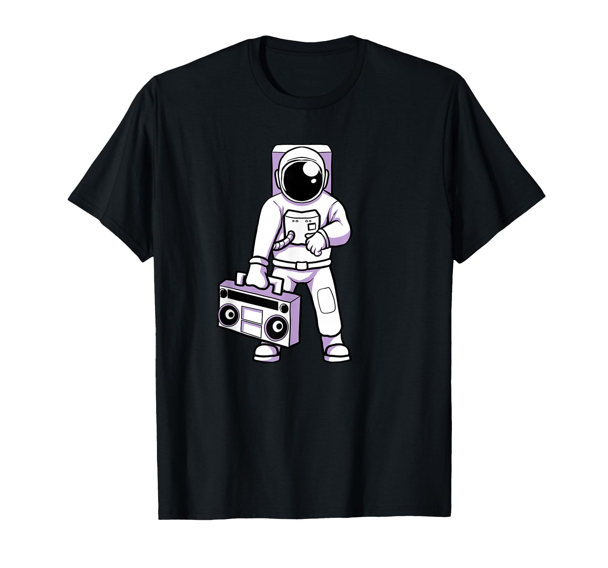 Astronaut Ghetto Blaster Boombox 80S T-Shirt - Casual Everyday Wear Unisex - T-Shirt, Sweatshirt, Hoodie