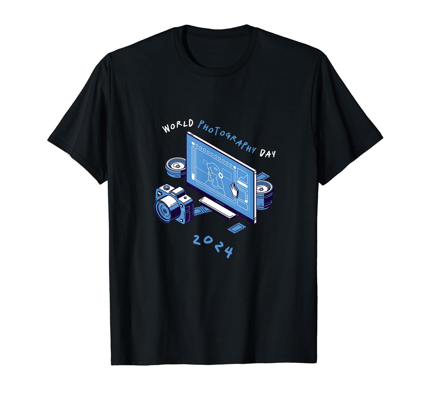 World Photography Day Camera Snap T-Shirt - Custom Art Print for Adults - T-Shirt, Sweatshirt, Hoodie