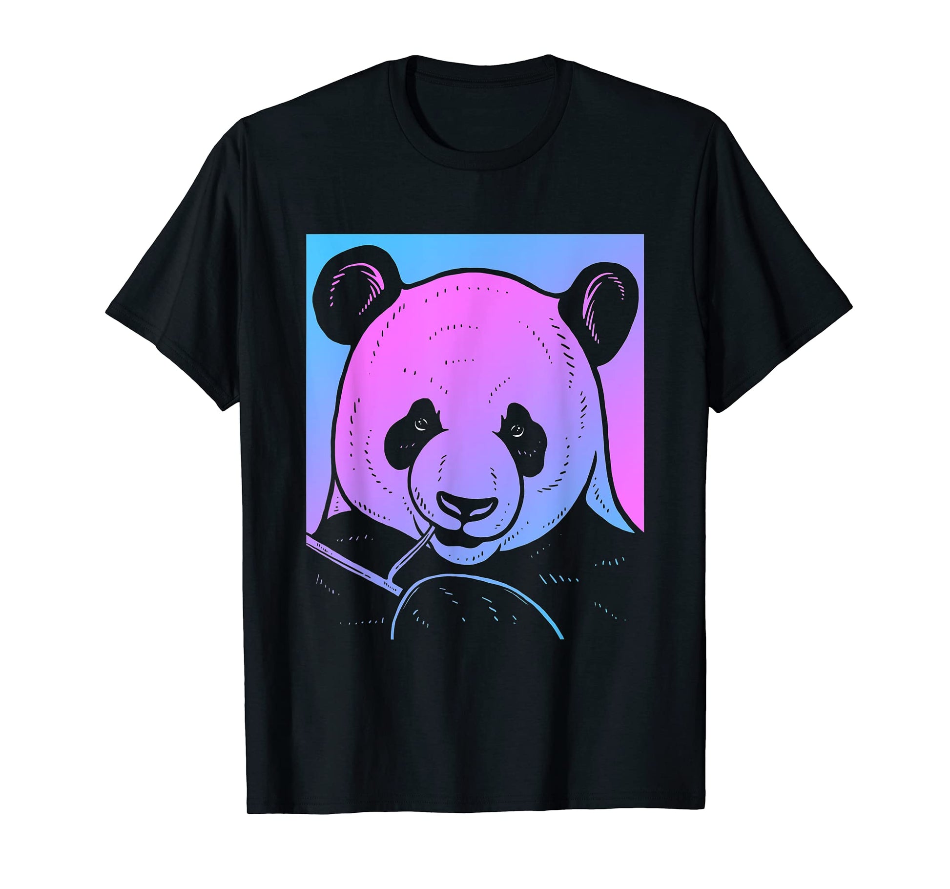Vaporwave Panda Aesthetic Pastel Goth T-Shirt - Unique Graphic Unisex - T-Shirt, Sweatshirt, Hoodie