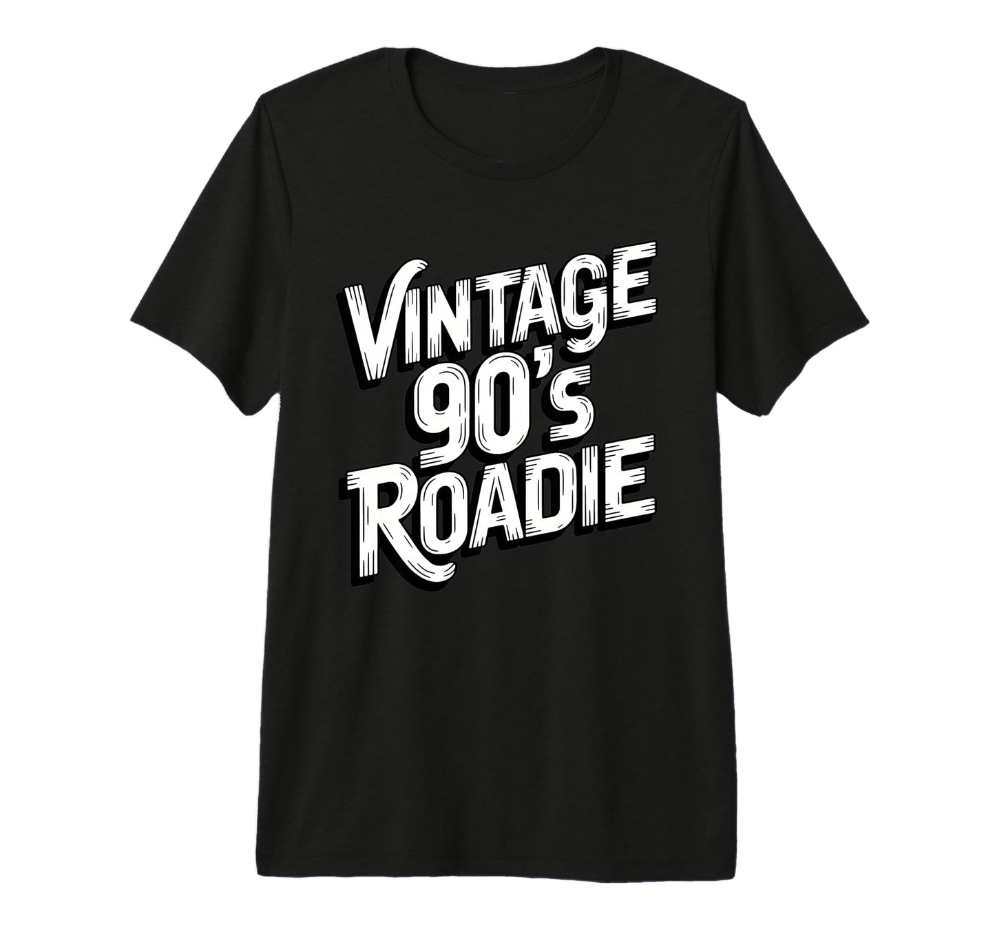 90S Roadie Rock Music Country Grunge T-Shirt - Casual Everyday Wear Unisex - T-Shirt, Sweatshirt, Hoodie