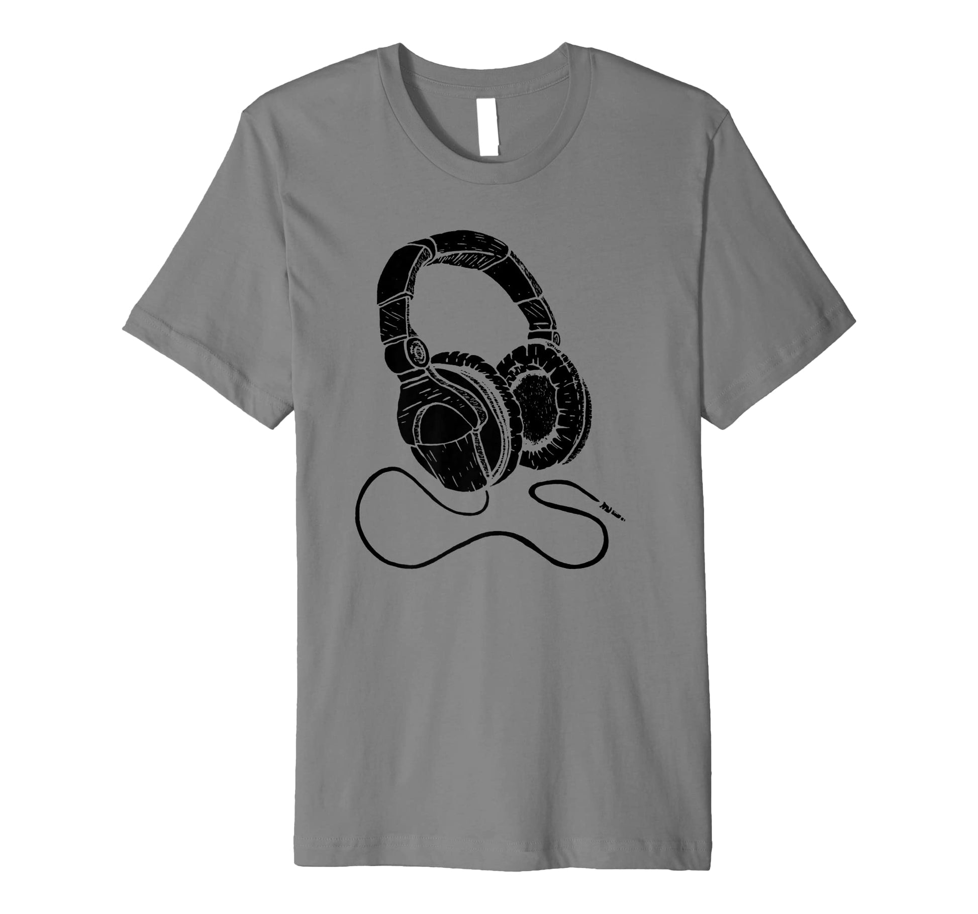 Hip Hop Over Ear Headphones Old School T-Shirt - Custom Art Print Unisex - T-Shirt, Sweatshirt, Hoodie