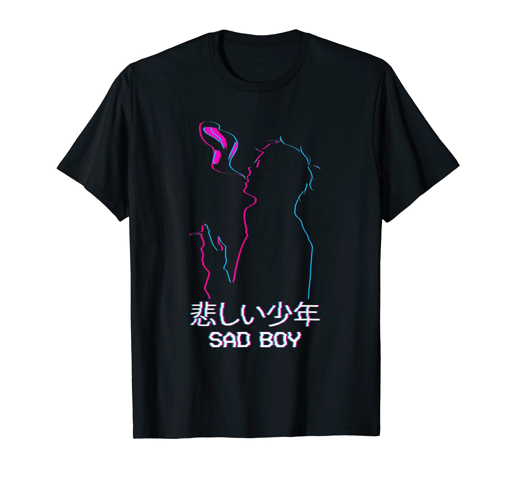 Sad Anime Soft Vaporwave Aesthetic Eboy T-Shirt - Aesthetic Graphic Unisex - T-Shirt, Sweatshirt, Hoodie