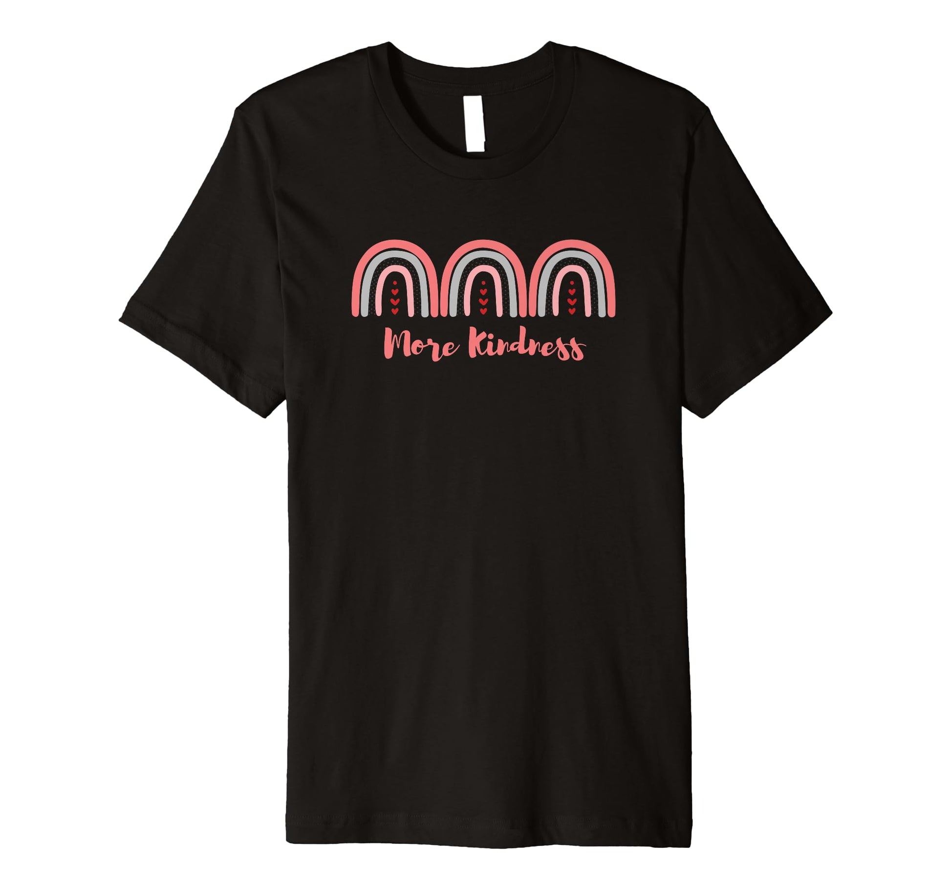 More Kindness Triple Rainbow Short Sleeve T-Shirt - Minimalist Print Unisex - T-Shirt, Sweatshirt, Hoodie