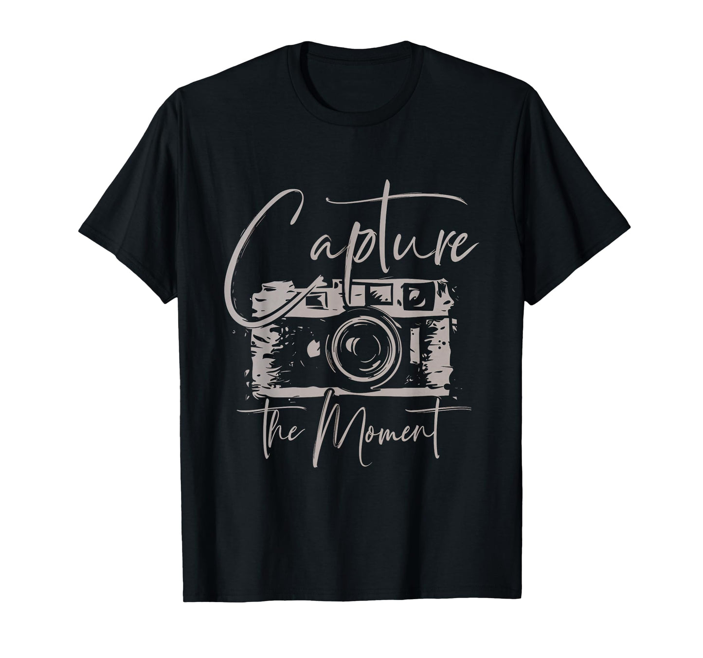 Capture Moment Photography Camera T-Shirt - Casual Everyday Wear Men Women - T-Shirt, Sweatshirt, Hoodie