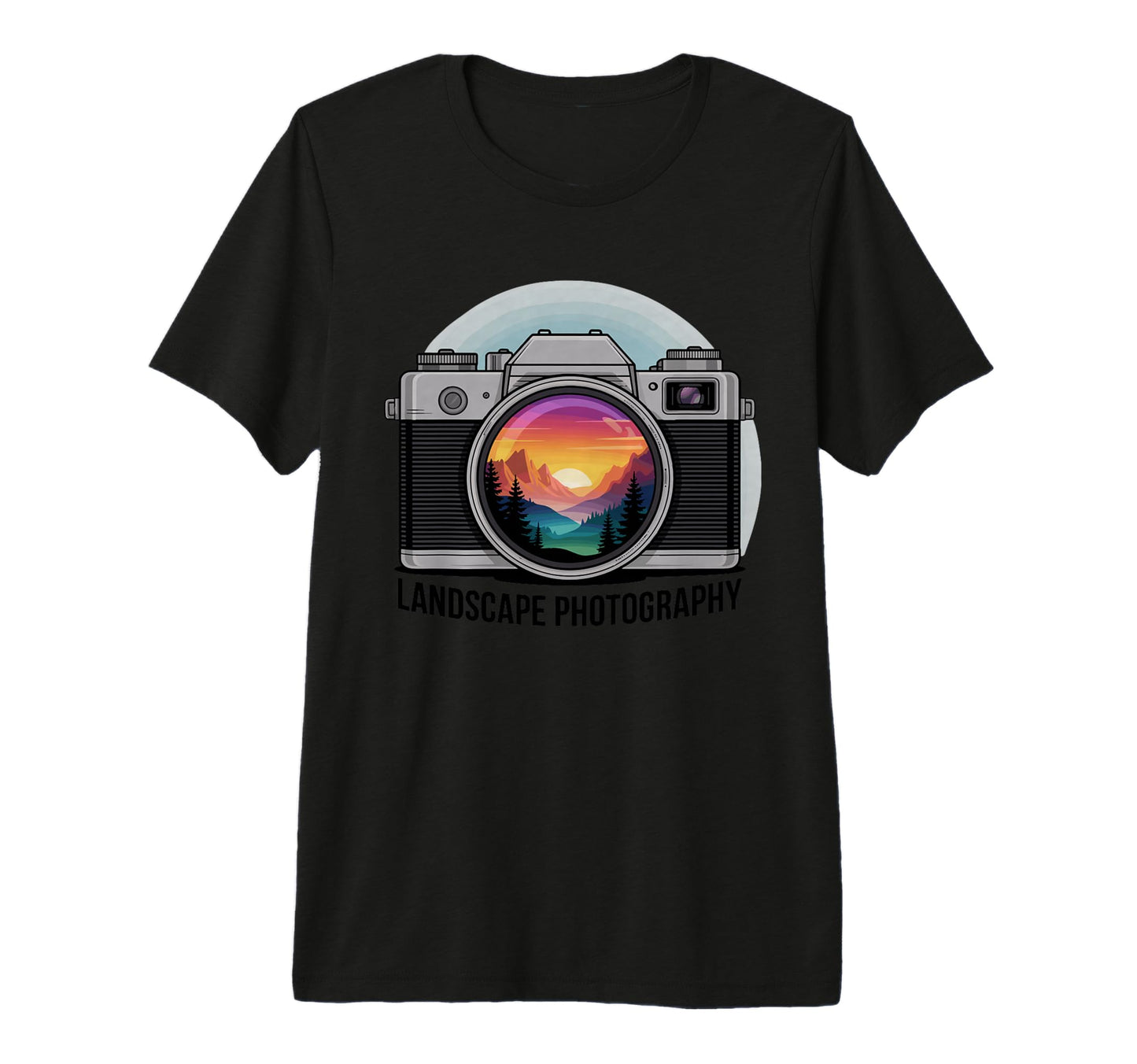 Capture Sunset Mountain Scene Tri Blend T-Shirt - Graphic Print Unisex - T-Shirt, Sweatshirt, Hoodie