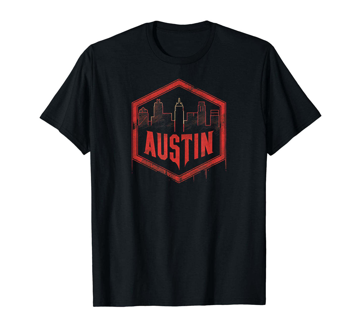 Austin Grit 90S Grunge Urbandecay Mens T-Shirt - Graphic Print for Adults - T-Shirt, Sweatshirt, Hoodie