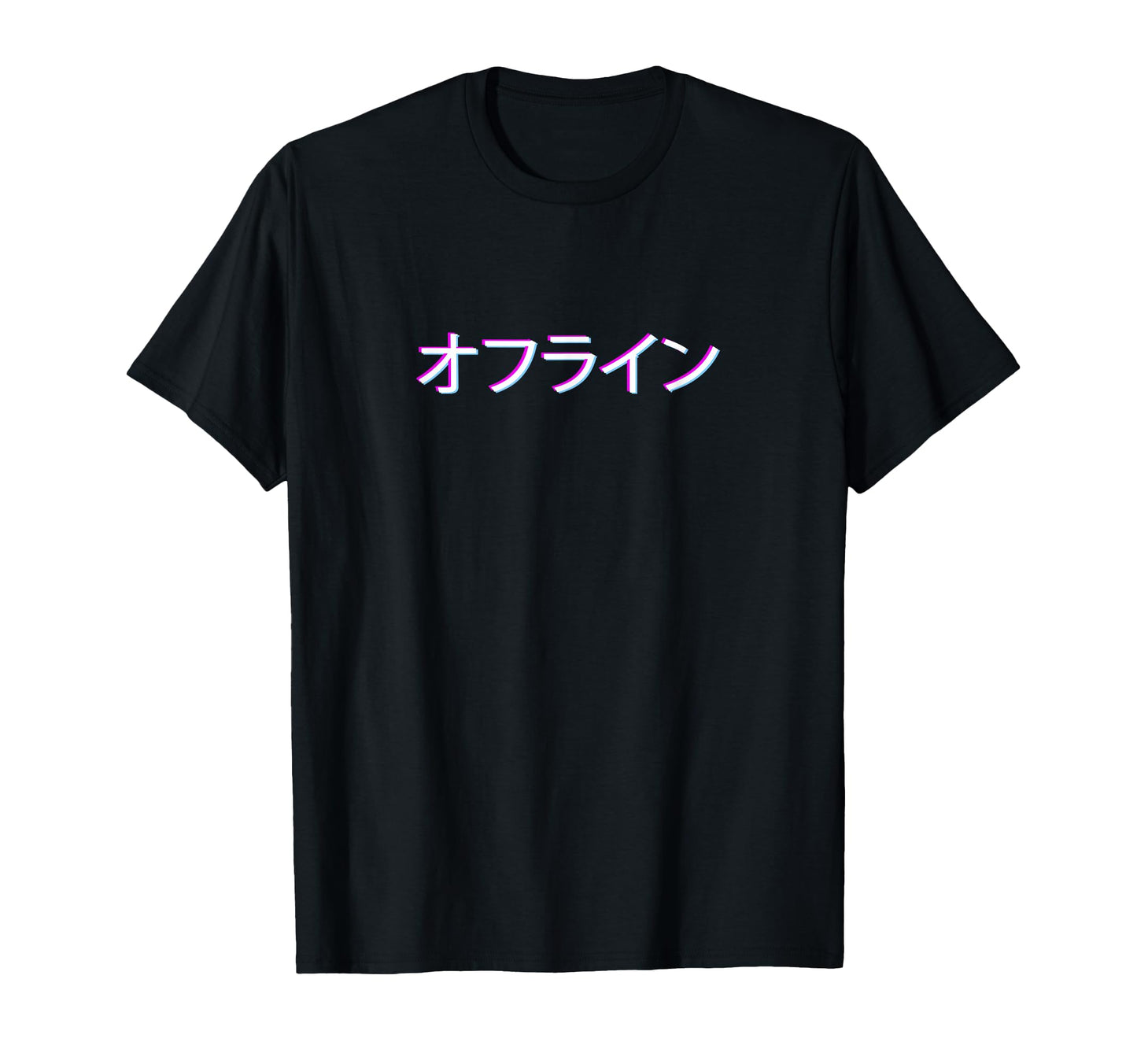 Offline Japanese Vaporwave Aesthetic T-Shirt - Trendy Graphic for Adults - T-Shirt, Sweatshirt, Hoodie
