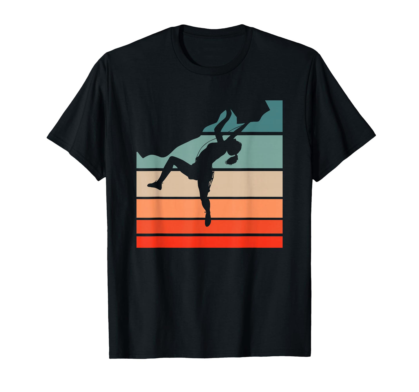 Striped Rock Climbing Bouldering Art T-Shirt - Unique Graphic Men Women - T-Shirt, Sweatshirt, Hoodie