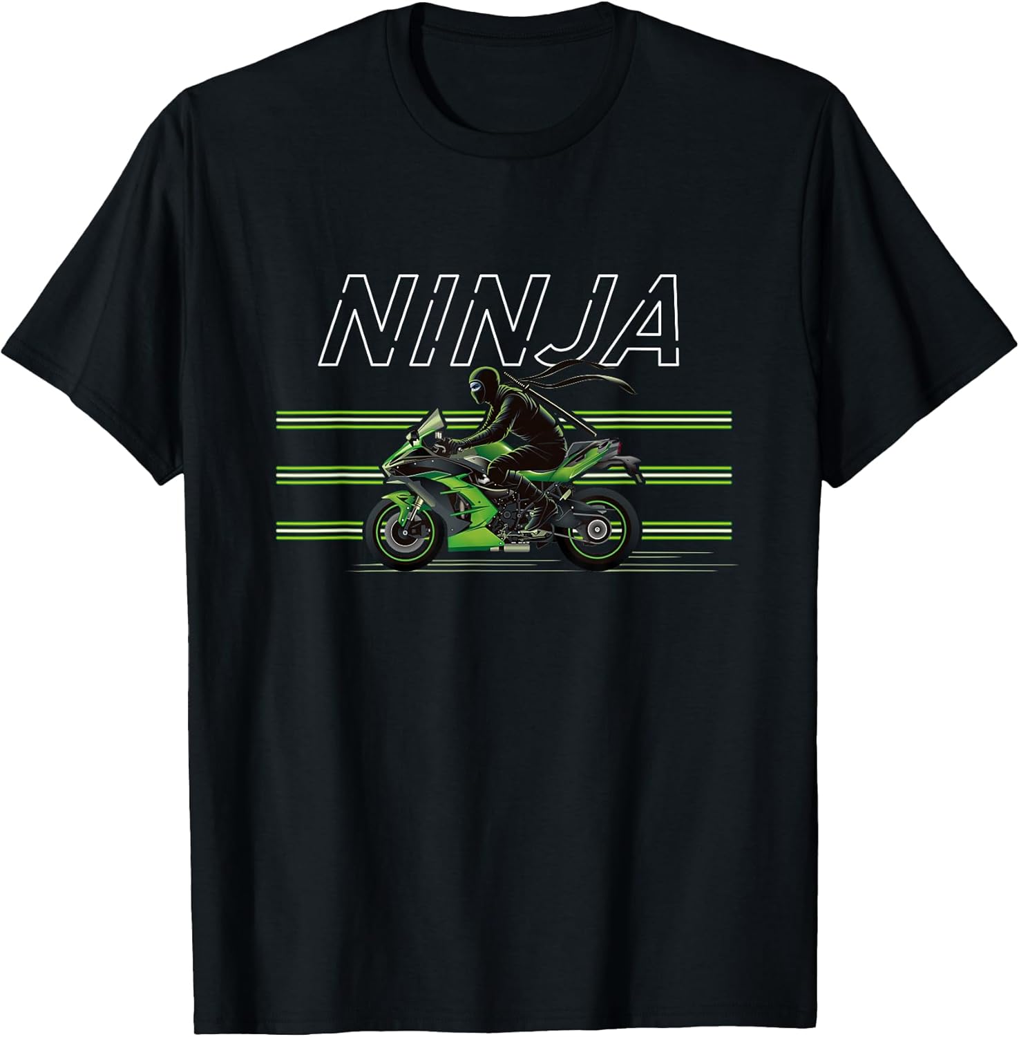 Green Hyperbike Speed Literbike Desings - Adult & Kids T-Shirts, Sweatshirts & Hoodies apparel design preview 1