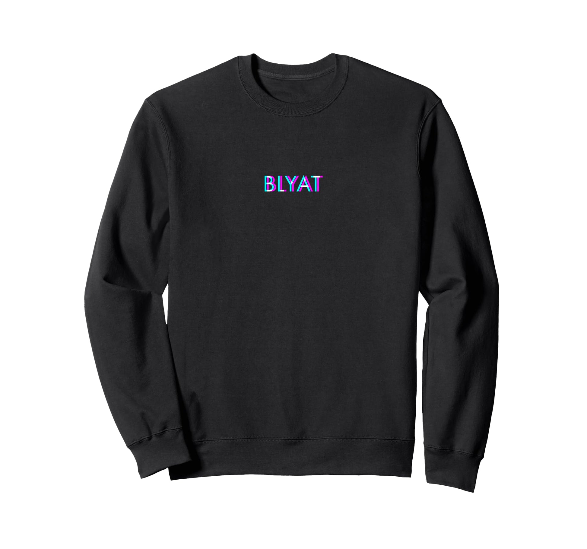 Blyat Anaglyph Glitch Art Vaporwave Sweatshirt - Trendy Graphic for Adults - T-Shirt, Sweatshirt, Hoodie