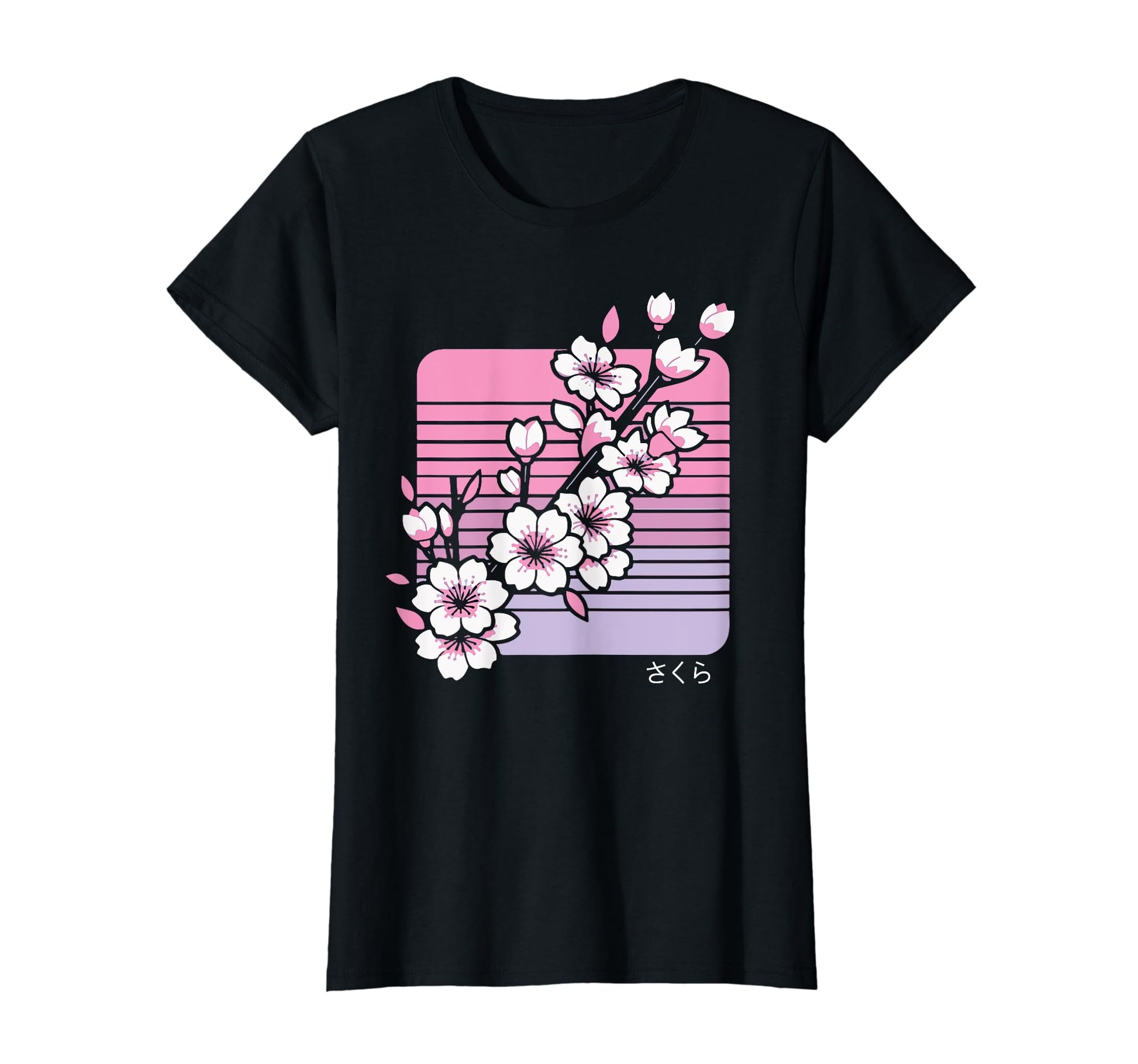 Cherry Blossom Japanese Sakura Vaporwave T-Shirt - Graphic Print Men Women - T-Shirt, Sweatshirt, Hoodie