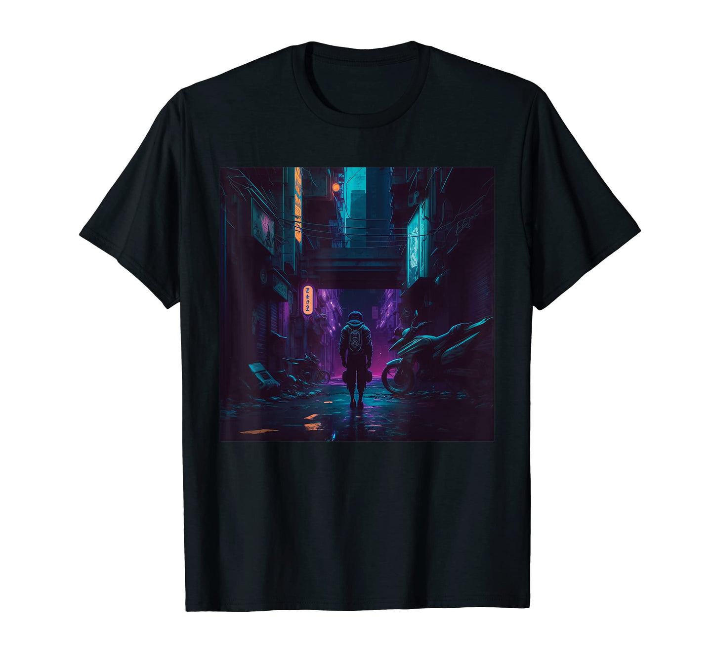 Futuristic Street Vaporwave Aesthetic T-Shirt - Fun Novelty Design Unisex - T-Shirt, Sweatshirt, Hoodie