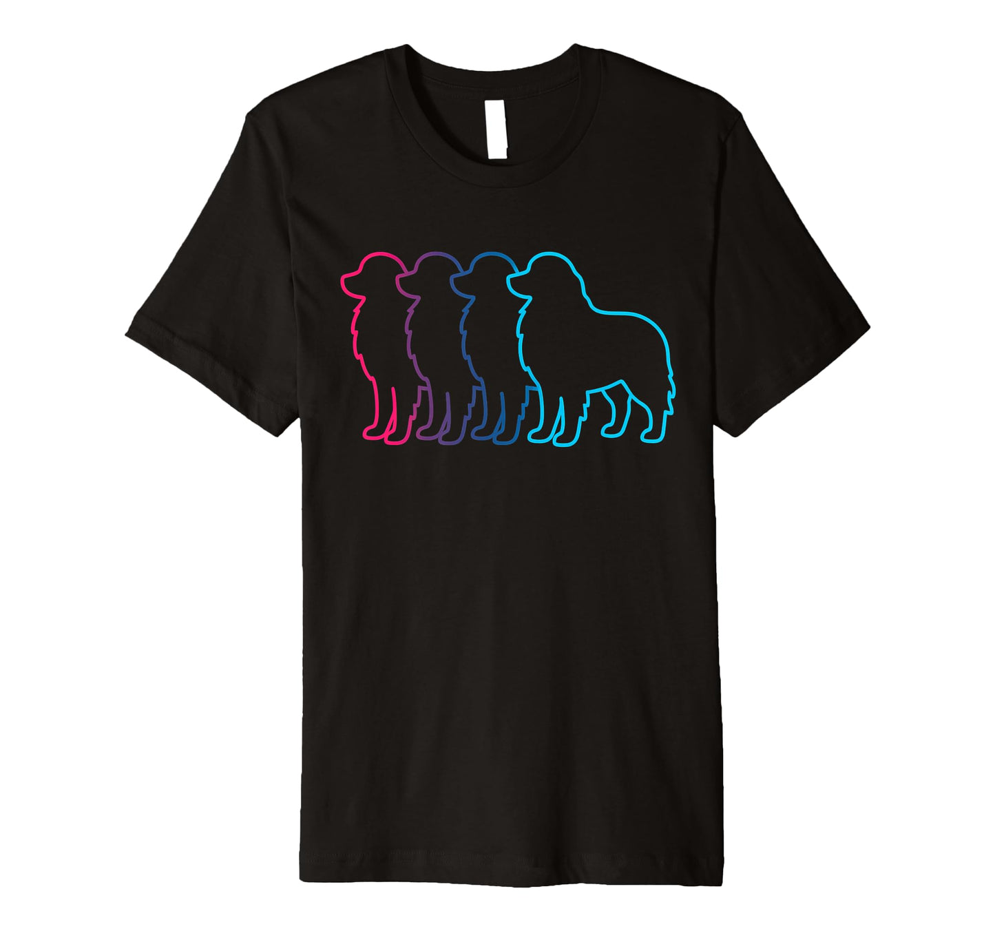 Bernese Mountain Dog Silhouette T-Shirt - Novelty Apparel for Adults - T-Shirt, Sweatshirt, Hoodie