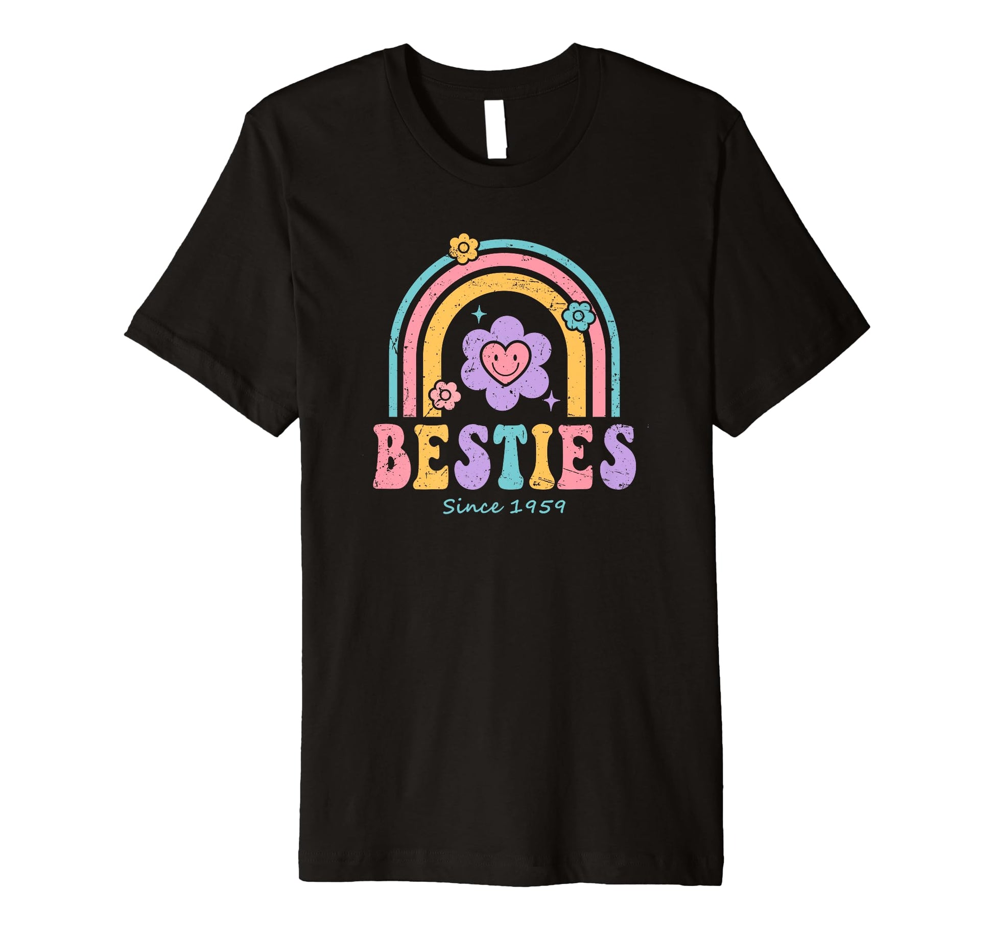 Besties Since 1930 Bff Rainbow Friends T-Shirt - Trendy Graphic Unisex - T-Shirt, Sweatshirt, Hoodie