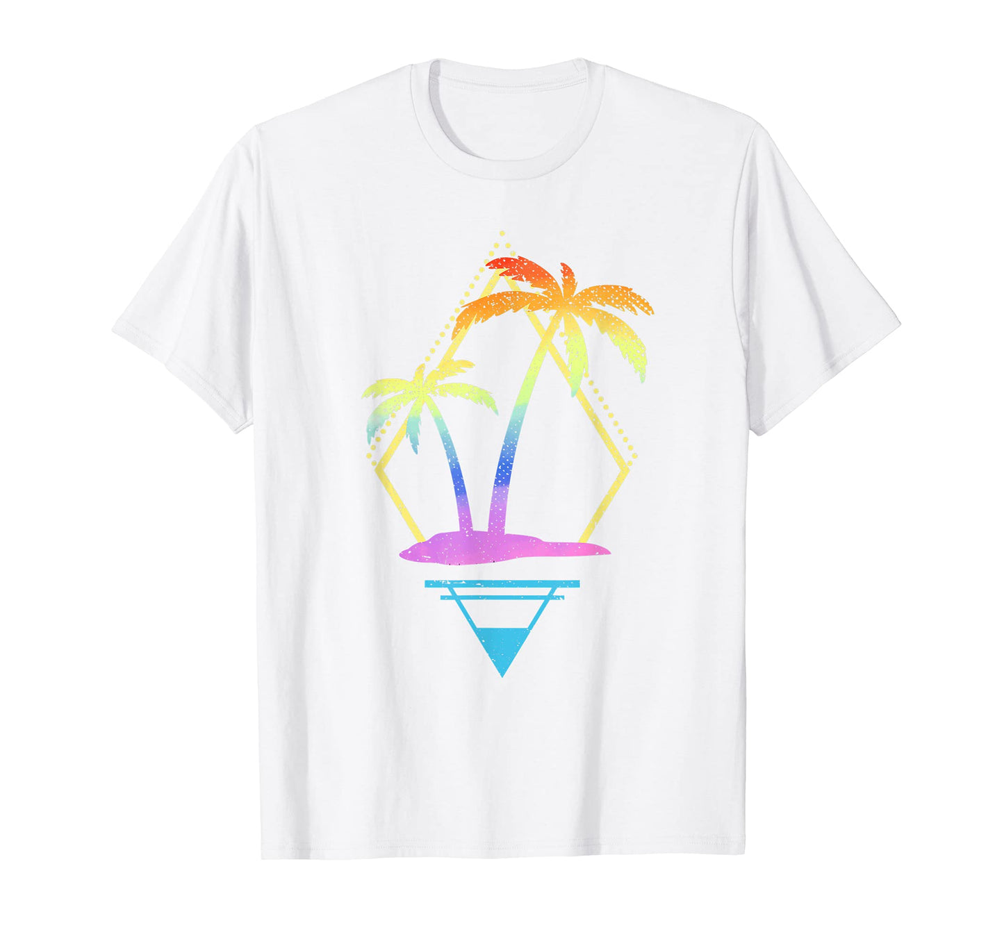 Art Palm Trees 90S 80S Aesthetic T-Shirt - Custom Art Print Unisex - T-Shirt, Sweatshirt, Hoodie
