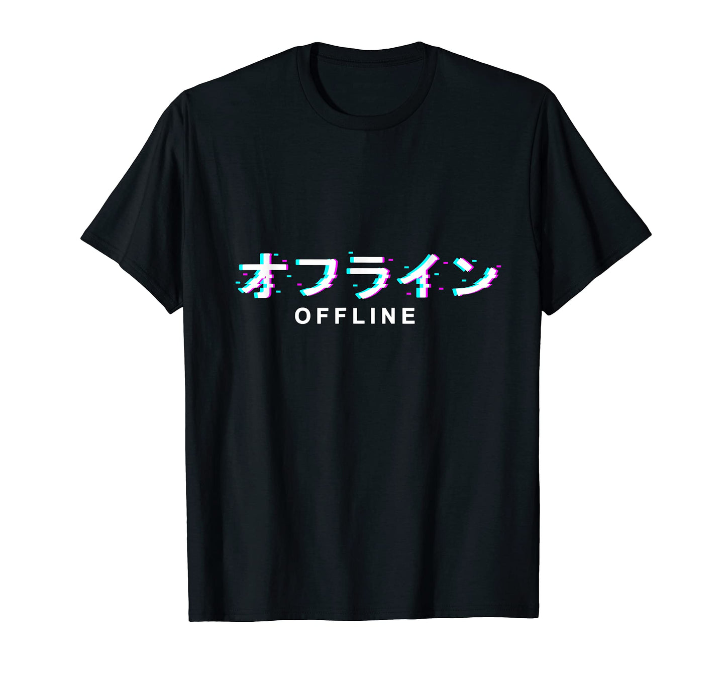 Japanese Offline Vaporwave Synthwave T-Shirt - Fun Novelty Design Unisex - T-Shirt, Sweatshirt, Hoodie