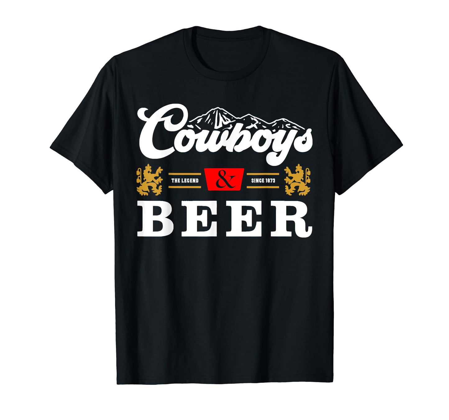 Cowboys And Beer Vibe Western Drinking T-Shirt - Unique Graphic Unisex - T-Shirt, Sweatshirt, Hoodie